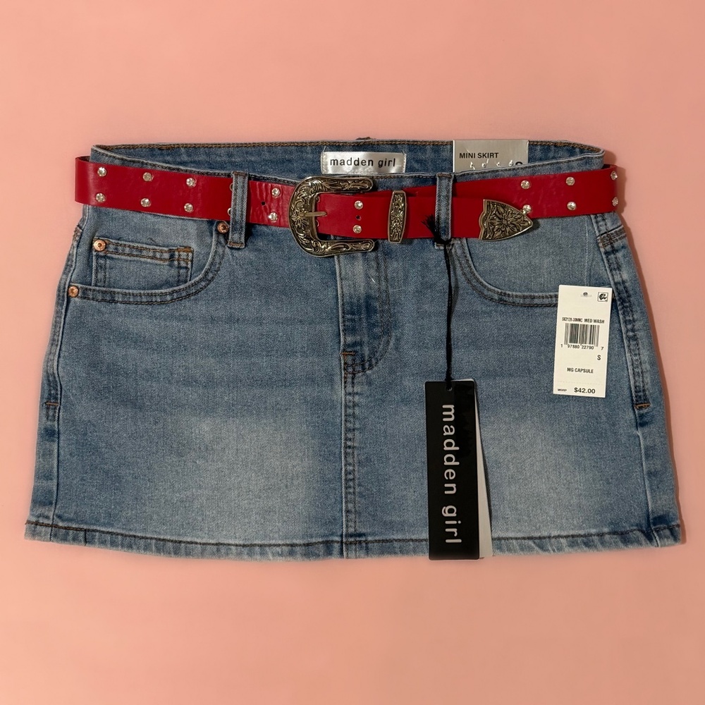 Denim Mini Skirt